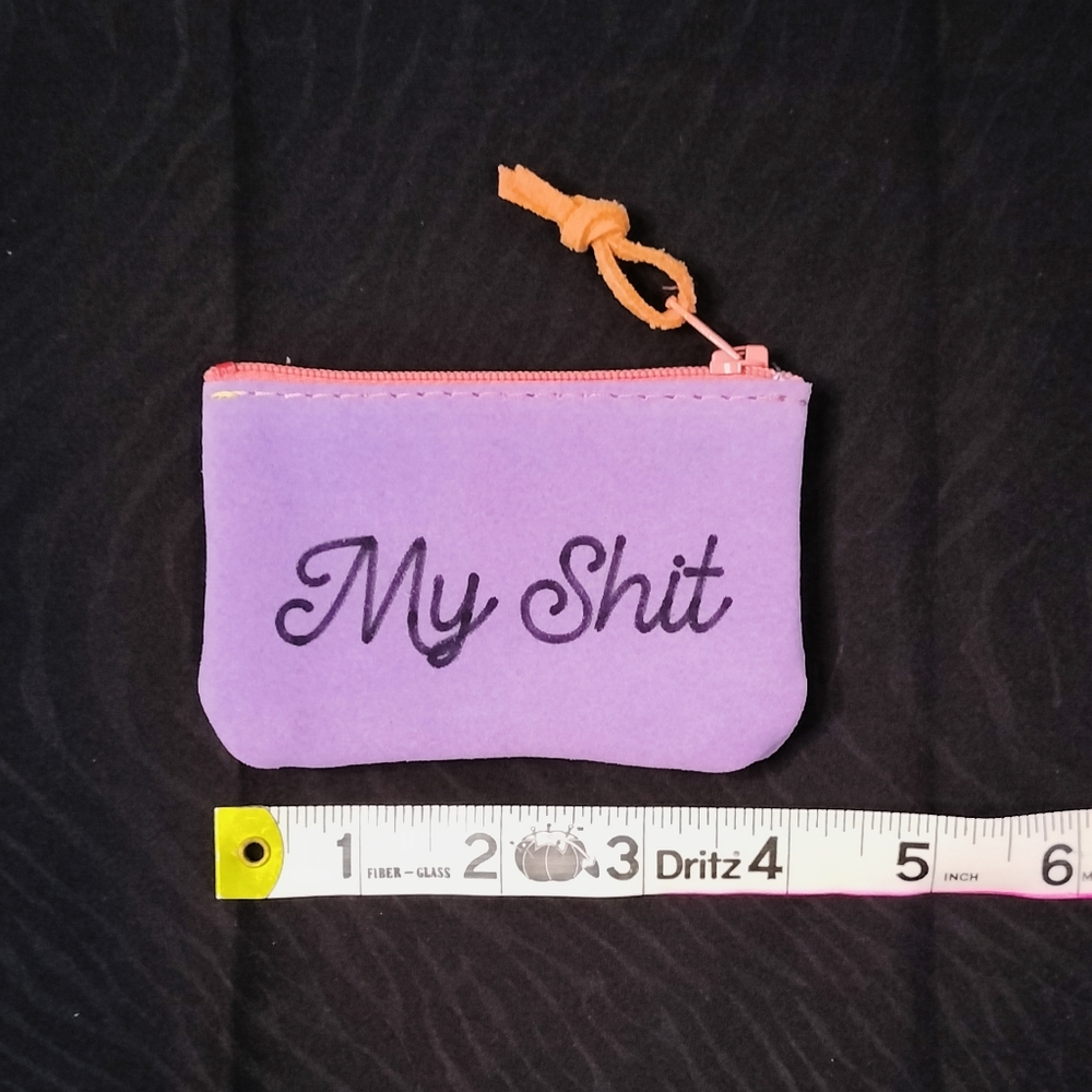 "My Sh*t" Handmade Genuine Leather 4 in Pouch